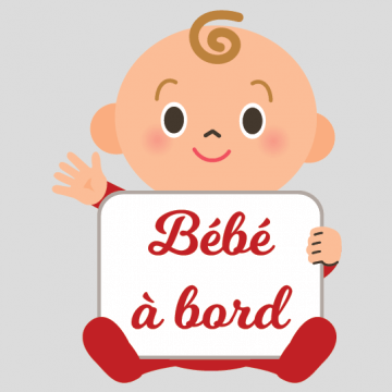 Sticker Bebe A Bord Personnalise Avec Le Prenom De Votre Enfant