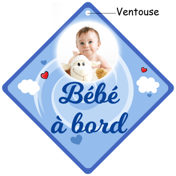 Lot de 2 Panneaux Signalétique français Bébé à Bord Avec Deux Ventouses  Voiture Auto Sécurité Bébé Enfants Amovible : : Bébé et  Puériculture