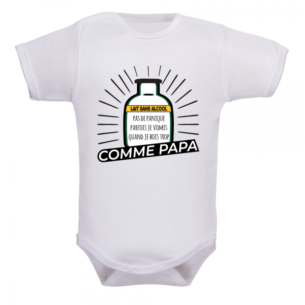 Body papa "Lait sans alcool" : une ivresse de rigolade !